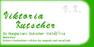 viktoria kutscher business card